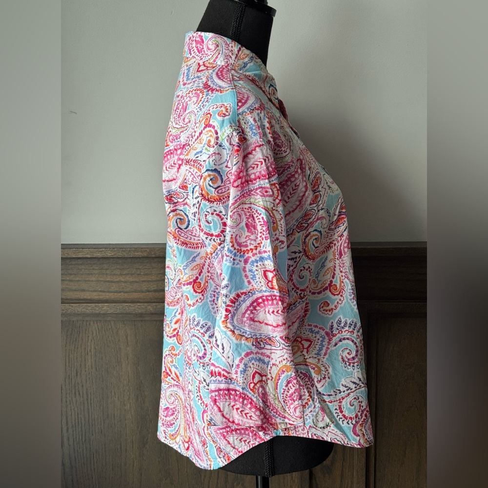 Ralph Lauren Pink and Blue Paisley Blouse MP - Picture 4 of 9